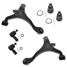 Front Lower Control Arms Ball joints & Tie Rods 6 pc Kit  for 01-05 Honda Civic Acura EL
