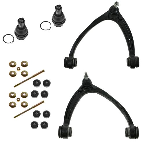 07-13 Chevy Silverado, Tahoe; GMC Sierra, Yukon Upr Control Arm, Lwr Balljoint, Sway Bar Link Kit