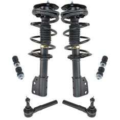 99-05 Grand Am, 97-03 Malibu Front Q-Strut, Outer Tie Rod, Sway Link Kit