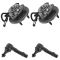 02-03 Ford Explorer; Mercury Mountaineer 4 Piece Front Hub & Outer Tie Rod End Kit