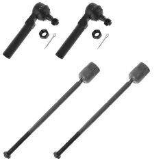 94-04 Ford Mustang Front Inner & Outer Tie Rod Set of 4