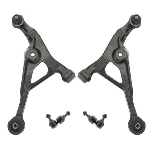 96-06 Plymouth Chrysler Dodge Front Lower Control Arm ww/Ball Joint & Sway Bar Link Kit (Set of 4)