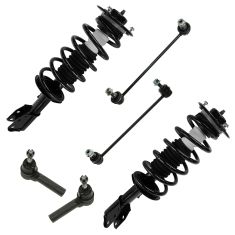 05-06 Equinox; 06 Torrent Front Strut & Spring Assy, Outer Tie Rod, Sway Bar Link Kit (Set of 6)