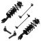 05-06 Equinox; 06 Torrent Front Strut & Spring Assy, Outer Tie Rod, Sway Bar Link Kit (Set of 6)