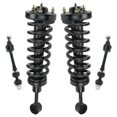 04-08 Ford F150; 06-08 Lincoln Mark LT 4WD Front Shock & Spring Assembly w/ Sway Bar Link Kit