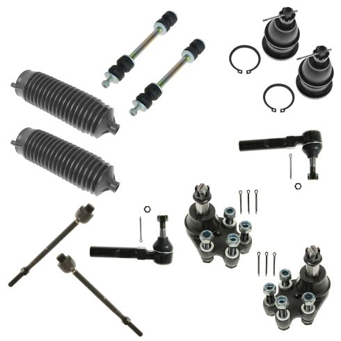 99-07 Silverado, Sierra 1500 (Std & Ext Cab) Old Bdy w/2WD Frt Ball Jnt & Tie Rod Kit (12 Piece Set)