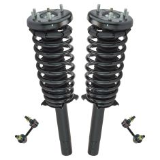 98-02 Honda Accord Front Strut Assy w/Front Sway Bar End Link Kit (Set of 4)