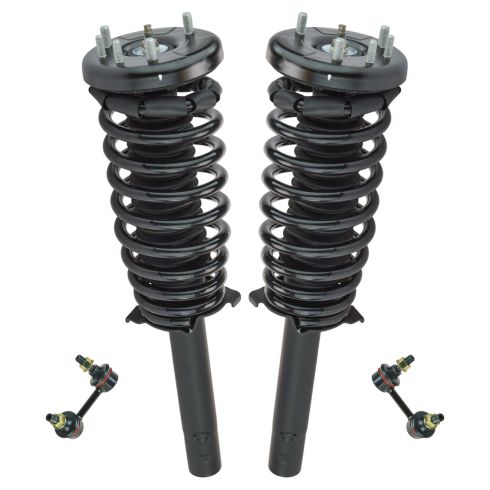98-02 Honda Accord Front Strut Assy w/Front Sway Bar End Link Kit (Set of 4)