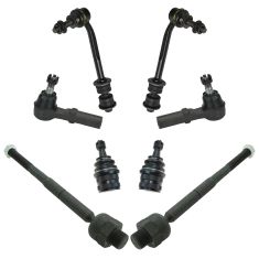 07-09 Chrysler Aspen; 04-09 Dodge Durango Front Lwr Bjnts w/Tie Rods & Sway Bar Link Kit (Set of 8