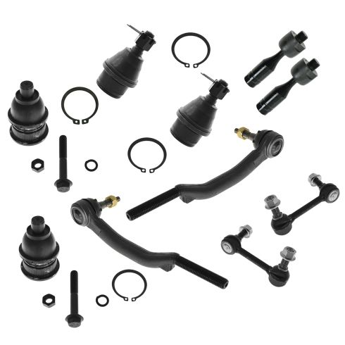 03-09 Buick, Chevy, GMC, Olds, Saab, Isuzu Mid Size SUV Front Steering & Suspension Kit (10 Piece)