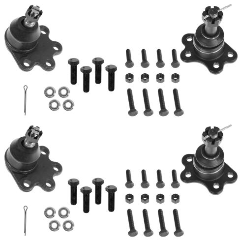 98-05 Chevy GMC 4WD Upper & Lower Ball Joint Set of 4