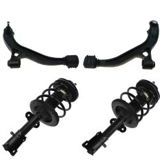 01-07 T&C, Caravan, Grd Caravan; 01-03 Voyager Front Strut w/Lwr Control Arm & BJnt Kit (Set of 4)