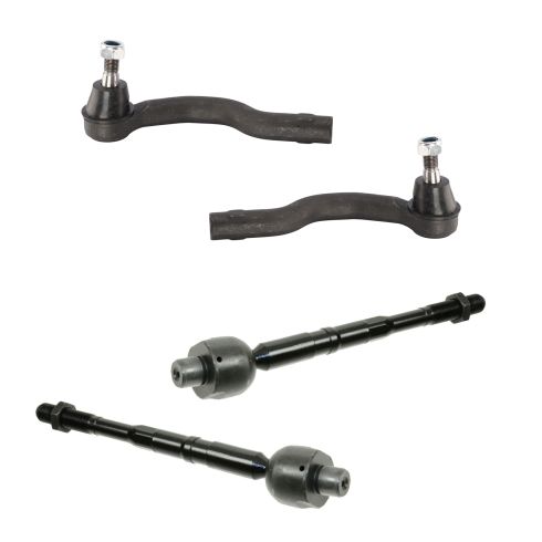 04-14 Titan, QX56; 05-15 Armada; 04 Pathfinder Front Inner & Outer Tie Rod Kit (Set of 4)