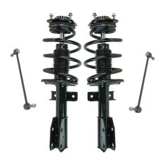 07-15 Buick GMC Chevy Saturn Front Strut & Spring Assembly w/ Sway Bar Link Kit (4 Piece)