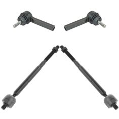 07-12 Caliber; 07-14 Compass, Patriot Front Inner & Outer Tie Rod End Set of 4