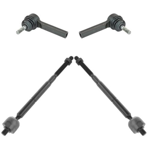 07-12 Caliber; 07-14 Compass, Patriot Front Inner & Outer Tie Rod End Set of 4