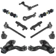 98-05 Chevy, GMC, Olds, Isuzu Mid Size Truck SUV 4WD Steering & Suspension Kit (12 Piece)