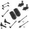 96-04 Pthfinder; 97-03 QX4 4WD Frt Lwr Bjnts w/Tie Rod, Bellws & Frt, Rr Swy Br Link Kit (Set of 12)