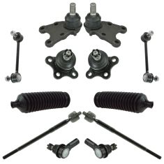 98-02 Passport; 98-00 Amigo; 02-04 Axiom; 98-04 Rodeo Steering & Suspension Kit (12 Piece)