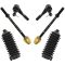 04-10 Chevy Malibu Inner & Outer Tie Rod End w/ Rack Boot Kit (6 Piece)