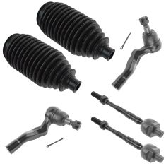 03-06 Nissan 350Z Inner & Outer Tie Rod Ends w/ Rack Boots Kit (6 Piece)
