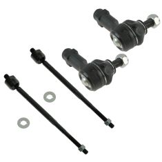 01-06 Hyundai Elantra; 03-08 Tiburon; 05-09 Spectra Inner & Outer Tie Rod Set of 4