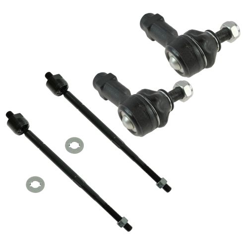 01-06 Hyundai Elantra; 03-08 Tiburon; 05-09 Spectra Inner & Outer Tie Rod Set of 4