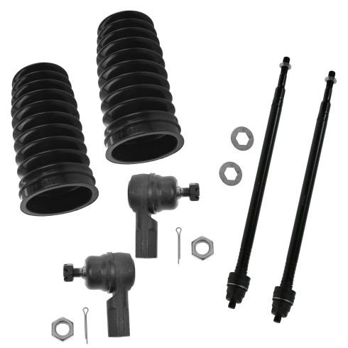 01-05 Honda Civic (exc SI) Inner & Outer Tier Rod End w/ Rack Boot Kit (6 Piece)