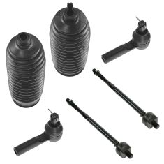 00-01 Infiniti I30; 02-04 I35; 00-02 Nissan Maxima Front Inner & Outer Tie Rod End w/ Rack Boot Kit