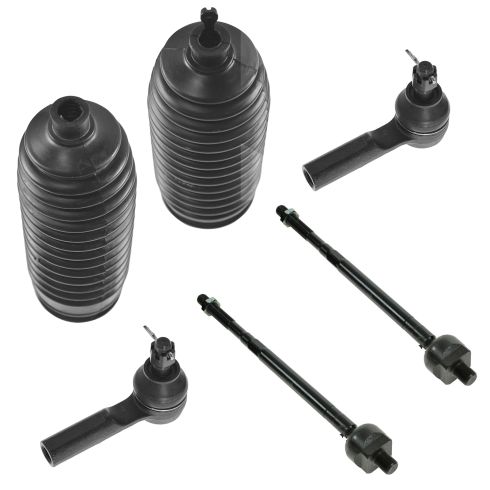 00-01 Infiniti I30; 02-04 I35; 00-02 Nissan Maxima Front Inner & Outer Tie Rod End w/ Rack Boot Kit