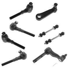 97-02 Expedition; 97-04 F150; 97-99 F250; 98-02 Navgator 4WD Front Steering Suspension Kit (8 Piece)
