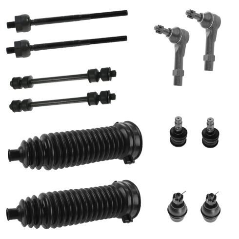 98-11 Ford Ranger, Mazda PU (w/2WD Coil Spring Susp) Steering & Suspension Kit (12 Piece)