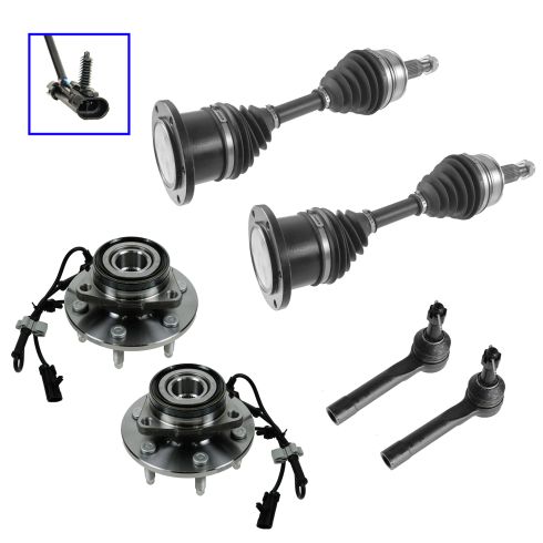 02-06 Chevy, GMC Silverado, Sierra, Escalade, Tahoe, Yukon Steering & Suspension Kit (6 Piece)