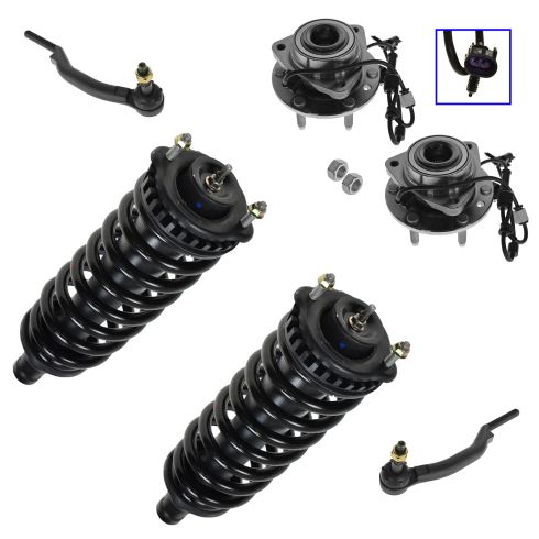 04-07 Buick Rainier; 02-09 Chevy Trailblazer, GMC Envoy Front 12 Piece Steering & Suspension Kit