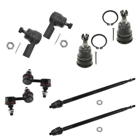2002-06 Honda CR-V Front 8 Piece Steering & Suspension Kit LH & RH Sides