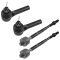 04-06 Chevy Colorado; GMC Canyon (w/ coil spring) Front Inner & Outer Tie Rod End Set of 4