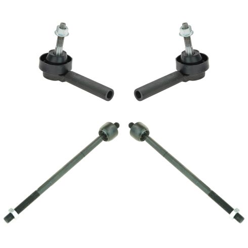 01-04 Town & Country, Caravan, Grand Caravan; 01-03 Chrysler Voyager Inner & Outer Tie Rod Set of 4