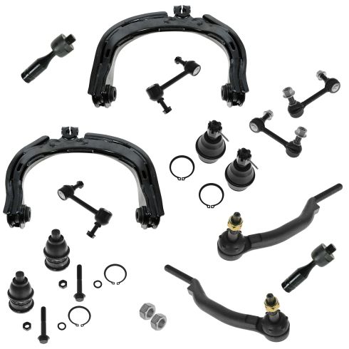 04-07 Ranier; 02-09 Trailblazer Envoy; 02-04 Bravada; 05-07 97X Steering & Suspension Kit (14 Piece)