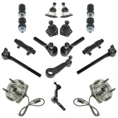 98-05 Chevy, GMC, Isuzu, Olds Mid Size PU, SUV Steering & Suspension Kit (16 Piece)