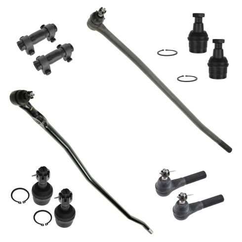 92-97 Ford F350 4WD SRW Steering & Suspension Kit (10 Piece)