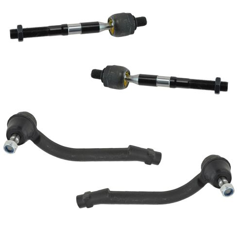 07-12 Hyundai Santa Fe; 11-13 Kia Sorento Inner & Outer Tie Rod End Set of 4