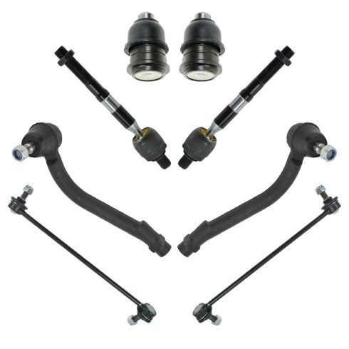 07-12 Hyundai Santa Fe; 11-13 Kia Sorento Front Steering & Suspension Kit (8 Piece)