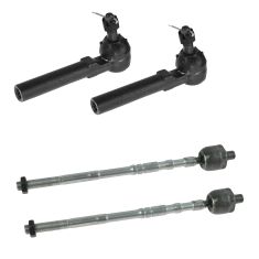 02-03 Subaru Impreza; 04 WRX STI Inner & Outer Tie Rod End Set of 4
