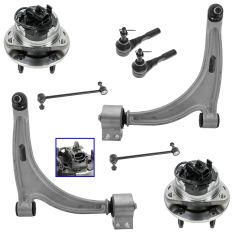 07-09 Saturn Aura; 05-10 G6; 04-11 Malibu Front Steering & Suspension Kit (Set of 6)