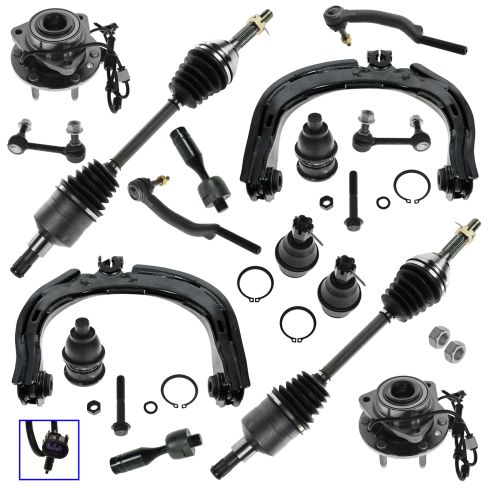 02-09 Chevy Buck GMC Mid Size SUV Steering & Suspension Kit (16 Piece)