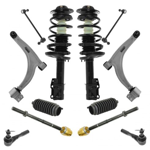 04-12 Malibu; 04-07 Maxx; 05-10 G6; 07-09 Aura Front Steering & Suspension Kit (10 Piece)