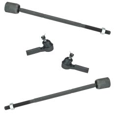 04-07 Ford Freestar; Mercury Monterey Front Inner & Outer Tie Rod End Set of 4