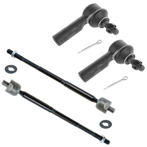 03-05 Toyota Echo; 04-06 Scion XB XA Inner & Outer Tie Rod End Set of 4