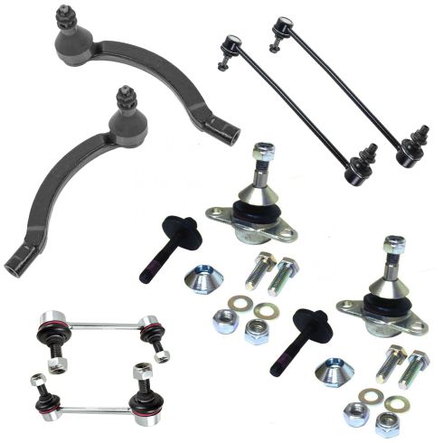 01-09 Volvo S60; 00-06 S80; 01-02 V70 FWD; 03-07 V70 Front Steering & Suspension Kit (8 Piece)
