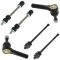 99-11 GM Full Size Truck SUV Hummer Multifit Front Tie Rod End & Sway Bar Link Kit (Set of 6)